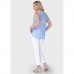 Блузка для беременных «Джанет», размер 44, цвет голубой
