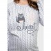 Утеплённая ночная сорочка для беременных «Хлои», размер 50, цвет серый