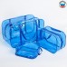 Набор сумок в роддом, 3 шт., цветной ПВХ, цвет голубой