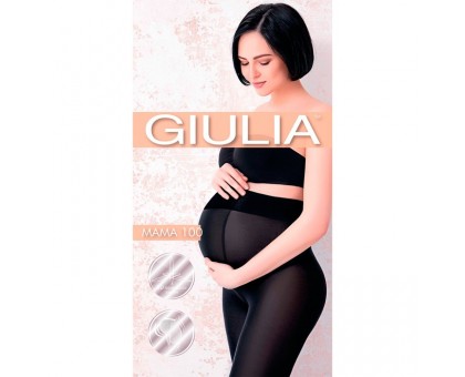 Колготки для беременных GIULIA MAMA 100 den, цвет чёрный (nero), размер 4