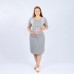 Туника женская для беременных, цвет серый меланж/горох, размер 54