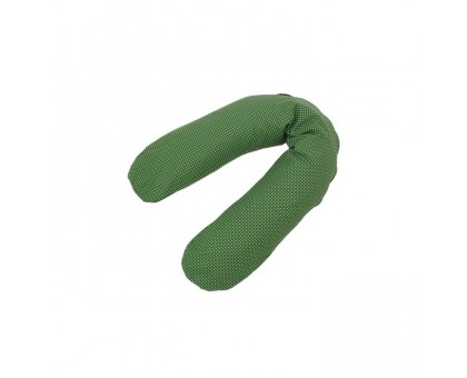 Подушка универсальная «Горошек», размер 20 × 135 см, цвет зеленый
