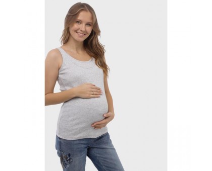 Майка для беременных «Дора», размер 48, цвет серый