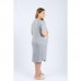 Туника женская для беременных, цвет серый меланж/горох, размер 44