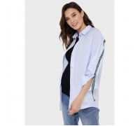 Блузка для беременных и кормления «Маргарет», размер 46, цвет голубой