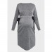 Платье для беременных «Нэнси», размер 42, цвет серый