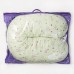 Подушка для беременных, 23х185 см, бязь, чехол на молнии, ППС, цвет зелёный МИКС