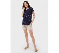 Блузка для беременных «Лиза», размер 44, цвет синий