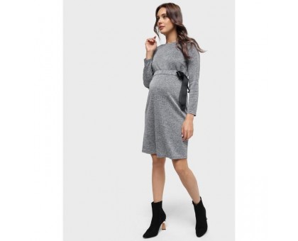 Платье для беременных «Нэнси», размер 44, цвет серый