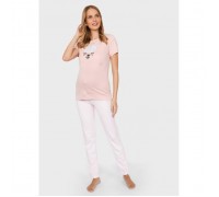 Пижама для дома для беременных и кормления «Стив», размер 48, цвет розовый