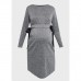 Платье для беременных «Нэнси», размер 46, цвет серый