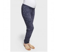 Принтованные брюки для беременных «Салмон», размер 48, цвет синий
