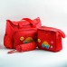 Набор сумок для вещей малыша, 2 шт., с ковриком для пеленания и термосумкой для бутылочки, цвет красный