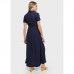 Длинное платье-рубашка для беременных и кормления «Аламанни», размер 42, цвет синий
