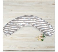 Подушка для беременных, размер 25 × 170 см, принт радуга