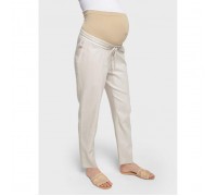 Брюки для беременных с прозрачной вставкой на живот «Джорджи», размер 42, цвет коричневый