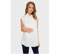 Блузка для беременных и кормления «Каролина», размер 50, цвет белый