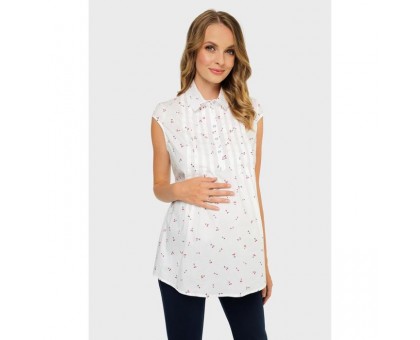 Блузка для беременных и кормления «Каролина», размер 50, цвет белый