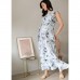 Длинное платье для беременных и кормления «Амина», размер 42, цвет голубой