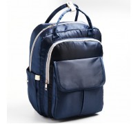 Сумка-рюкзак для вещей малыша, с крючками для коляски, цвет синий