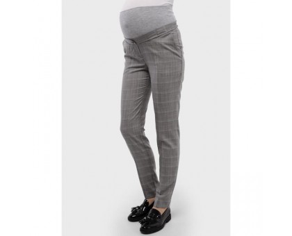 Классические брюки для беременных со вставкой на живот «Фелиция», размер 44, цвет серый