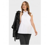 Блузка для беременных и кормления «Каролина», размер 44, цвет белый