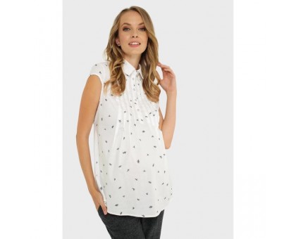 Блузка для беременных и кормления «Каролина», размер 42, цвет белый